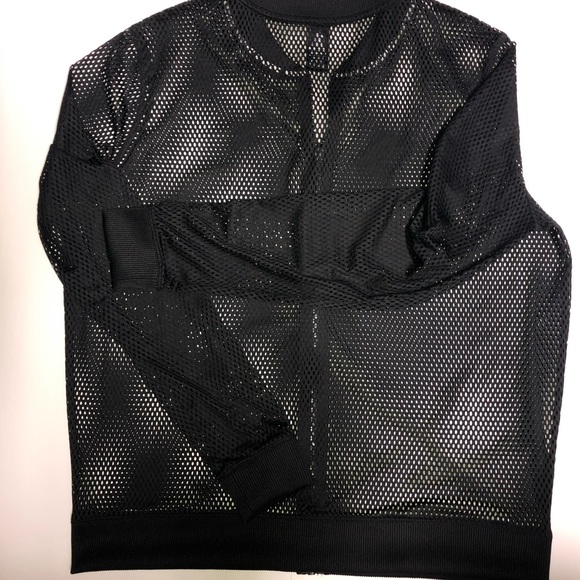 Victoria Secret Sport | Black Mesh ZIP-Up Jacket - Picture 7 of 7